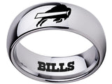 Buffalo Bills Ring Bills Logo Ring Silver Ring Tungsten NFL Ring #bills