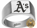 Oakland A's Ring | Silver Signet Ring | Customizable
