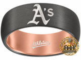 Oakland A's Ring | Black & Green | Customizable
