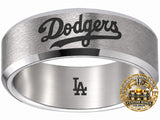LA Dodgers Ring | Brushed Silver | Customizable