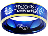 Gonzaga Bulldogs Ring Blue & Gold Wedding Ring Sizes 6 - 13 #gonzaga #bulldogs