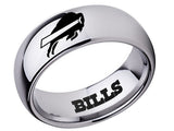 Buffalo Bills Ring Bills Logo Ring Silver Ring Tungsten NFL Ring #bills