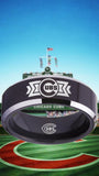 Chicago Cubs Ring Black & Silver Wedding Ring Sizes 4 - 17 #chicago #cubs