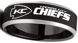 Kansas City Chiefs Ring 8mm Black Tungsten Ring #chiefs