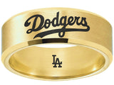 LA Dodgers Ring | Brushed Gold | Customizable