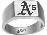 Oakland A's Ring | Silver Signet Ring | Customizable