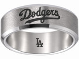 LA Dodgers Ring | Brushed Silver | Customizable