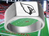 Arizona Cardinals Ring Silver Titanium Ring | Sizes 8 - 12 #arizonacardinals #nfl