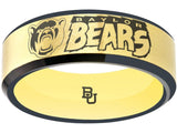 Baylor Bears Ring Gold & Black Wedding Band | Sizes 6-13 #bu #baylor #bears