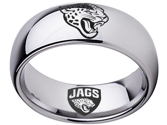 Jacksonville Jaguars Ring Silver Ring Tungsten Ring #jags