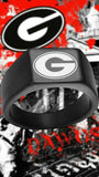 Georgia Bulldogs Ring | Black | Sizes 8 - 12 | Customizable - Vyben Designs