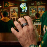 Oakland A's Ring | Black & Green | Customizable