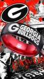 Georgia Bulldogs Ring | Black & Red Wedding Band | Sizes 6 - 13 | #UGA