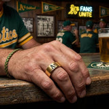 Oakland A's Ring | Brushed Gold | Customizable