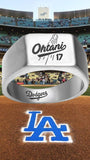 Shohei Ohtani LA Dodgers Silver Titanium Ring - Sizes 8 - 12 Dodgers - Vyben Designs