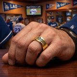 LA Dodgers Ring | Brushed Gold | Customizable