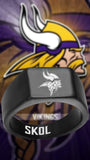 Minnesota Vikings Ring Black 10mm Ring | Sizes 8-12 #vikings #skol #nfl