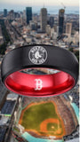 Boston Red Sox Ring Red Sox Wedding Ring Black & Red Sizes 6 - 13