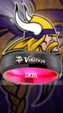 Vikings Ring Black & Pink Wedding Band 6mm | Sizes 6-13 #vikings #skol #nfl