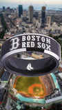 Boston Red Sox Ring Red Sox Wedding Ring Black & Silver Size 4 - 17 #boston #redsox