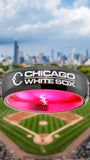 Chicago White Sox Ring Black & Pink 6mm Wedding Ring Sizes 6 - 13 #whitesox #mlb