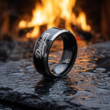 LA Dodgers Ring | Black & Silver | Customizable
