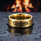 LA Dodgers Ring | Brushed Gold | Customizable