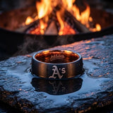 Oakland A's Ring | Black & Green | Customizable