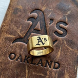 Oakland A's Ring | Gold Signet Ring | Customizable