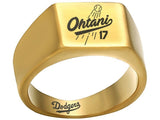 Shohei Ohtani LA Dodgers Gold Titanium Ring - Sizes 8 - 12 Dodgers - Vyben Designs