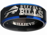 Buffalo Bills Ring | Black & Blue Ring | Customizable