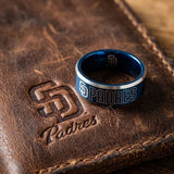San Diego Padres Ring | Blue & Silver | Wedding Band