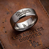 LA Dodgers Ring | Brushed Silver | Customizable