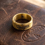 LA Dodgers Ring | Brushed Gold | Customizable