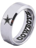 Dallas Cowboys Ring Silver Ring 8mm Tungsten Ring #cowboys