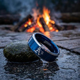 Oakland A's Ring | Blue & Silver | Customizable