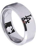 LA Dodgers Ring Silver Ring 8mm Tungsten Ring #mlb #dodgers