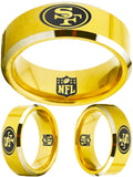 San Francisco 49ers Ring | Gold Wedding Ring | Sizes 4-17