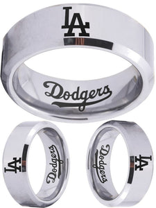 LA Dodgers Ring | Silver Wedding Ring | Sizes 4-17 #dodgers