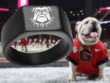 Georgia Bulldogs Ring | Black | Sizes 8 - 12 | Go Dawgs! - Vyben Designs