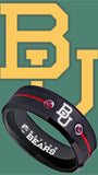 Baylor Bears Ring Black & Red CZ Wedding Band | Sizes 6-13 #bu #baylor #bears