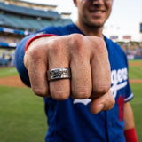 LA Dodgers Ring | Brushed Silver | Customizable