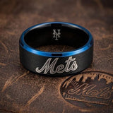 NY Mets Ring | Black & Blue | Customizable