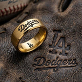 LA Dodgers Ring | Brushed Gold | Customizable