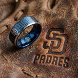 San Diego Padres Ring | Blue & Silver | Wedding Band
