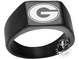 Georgia Bulldogs Ring | Black | Sizes 8 - 12 | Customizable - Vyben Designs