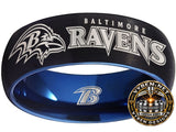 Baltimore Ravens Ring | Black & Blue Wedding Band