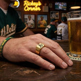 Oakland A's Ring | Gold Signet Ring | Customizable