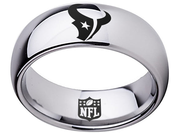 Houston Texans Ring Silver Ring Tungsten Ring #texans #nfl