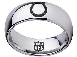 Indianapolis Colts Ring Silver Ring Tungsten Ring #colts #nfl